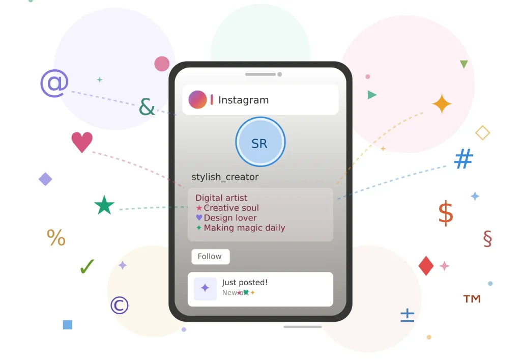 Come scrivere caratteri speciali su Instagram?