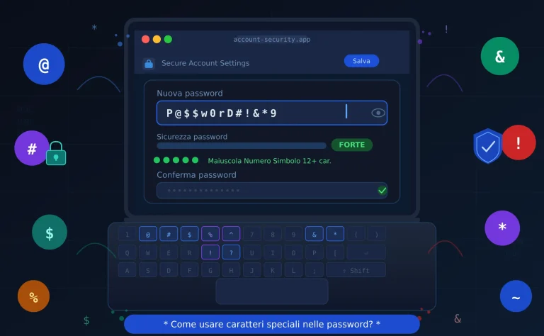 Quali caratteri speciali usare nelle password?
