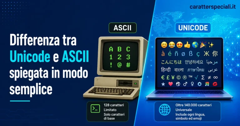 Differenza tra Unicode e ASCII Spiegata in Modo Semplice