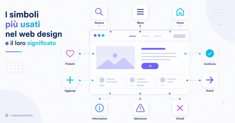 Simboli nel web design: significato e utilizzo